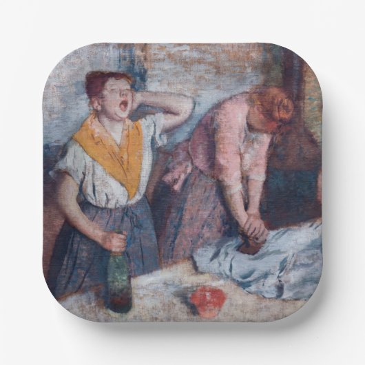 Edgar Degas - Ironing voor vrouwen Papieren Bordje (Voorkant)
