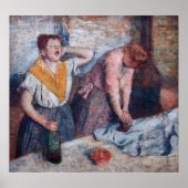 Edgar Degas - Ironing voor vrouwen Poster (Voorkant)