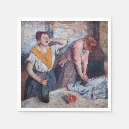 Edgar Degas - Ironing voor vrouwen Servet (Voorkant)