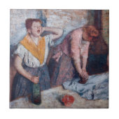 Edgar Degas - Ironing voor vrouwen Tegeltje (Voorkant)
