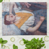 Edgar Degas - Ironing voor vrouwen Theedoek (Gevouwen)