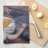 Edgar Degas - Ironing voor vrouwen Theedoek (Quarter Fold)