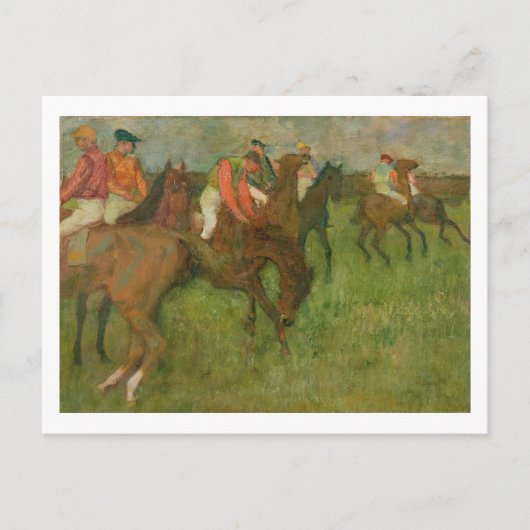 Edgar Degas | Jockeys 1886-90 Briefkaart (Voorkant)