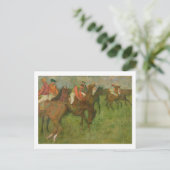 Edgar Degas | Jockeys 1886-90 Briefkaart (Staand voorkant)