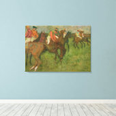 Edgar Degas | Jockeys 1886-90 Canvas Afdruk (Insitu (Houten vloer))