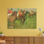 Edgar Degas | Jockeys 1886-90 Canvas Afdruk (Insitu (Woonkamer))