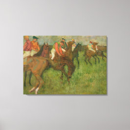 Edgar Degas | Jockeys 1886-90 Canvas Afdruk