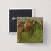 Edgar Degas | Jockeys 1886-90 Vierkante Button 5,1 Cm (Voorkant /achterkant)
