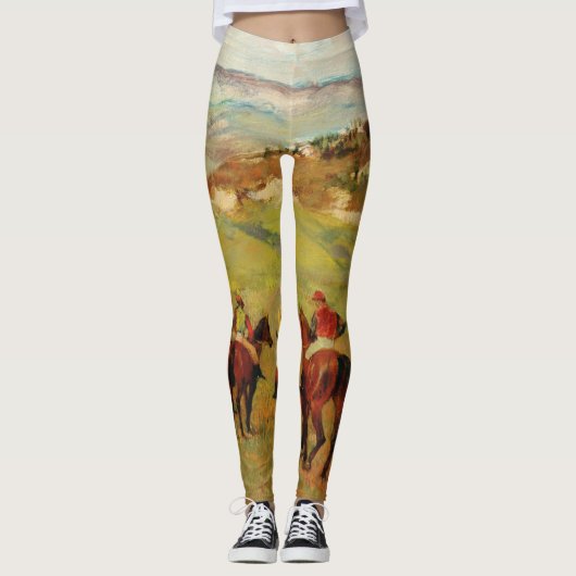 Edgar Degas - Jockeys on Horseback Leggings (Voorkant)