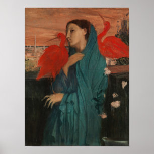 Edgar Degas   Jonge vrouw met Ibis Poster