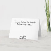 Edgar Degas Kaart (Achterkant)