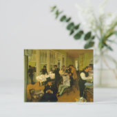 Edgar Degas - Katoenuitwisseling Briefkaart (Staand voorkant)