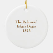Edgar Degas Keramisch Ornament (Achterkant)