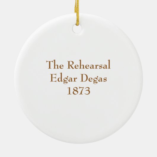 Edgar Degas Keramisch Ornament (Achterkant)