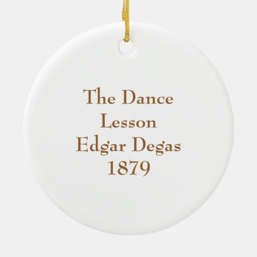 Edgar Degas Keramisch Ornament (Achterkant)