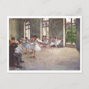 Edgar Degas - Klasse 1873 van de Repetitie van het Briefkaart