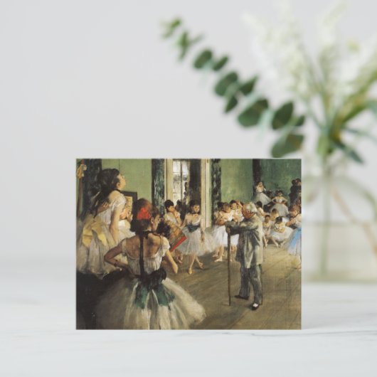 Edgar Degas La Classe de Danse Briefkaart (Staand voorkant)