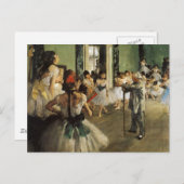 Edgar Degas La Classe de Danse Briefkaart (Voorkant / Achterkant)