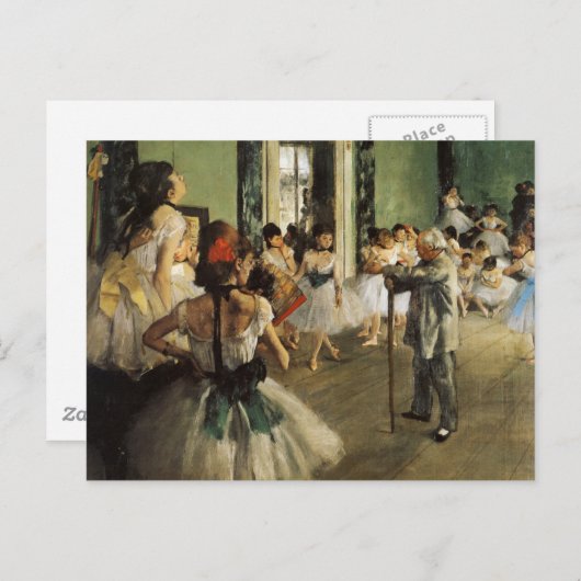 Edgar Degas La Classe de Danse Briefkaart (Voorkant / Achterkant)