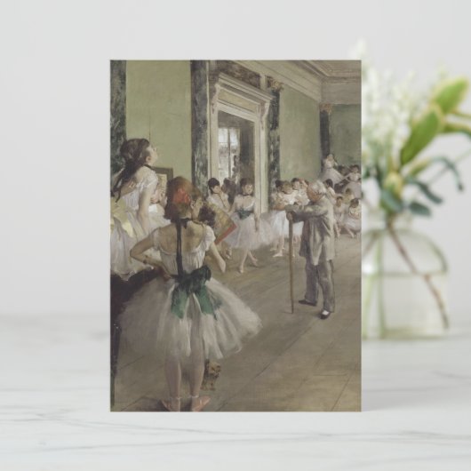 Edgar Degas - La Classe de danse Kaart (Staand voorkant)