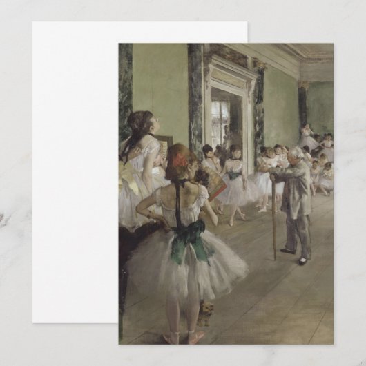 Edgar Degas - La Classe de danse Kaart (Voorkant / Achterkant)