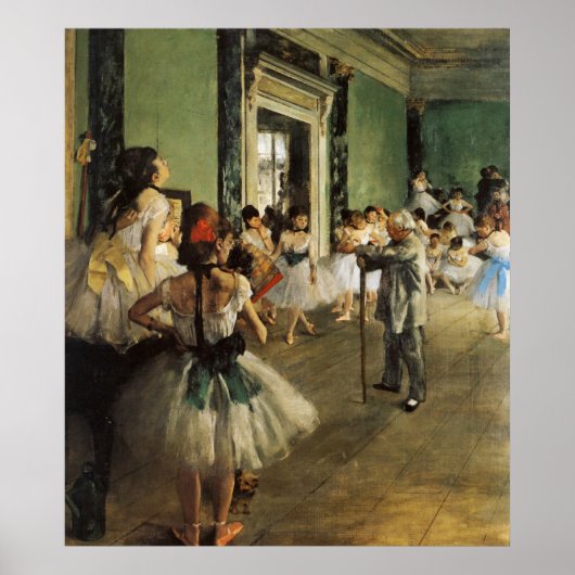 Edgar Degas La Classe de Danse Poster (Voorkant)