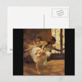 Edgar Degas La Répétition de Danse Briefkaart (Voorkant / Achterkant)