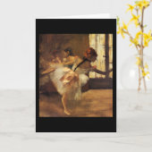 Edgar Degas La Répétition de Danse Kaart (Gele Bloem)