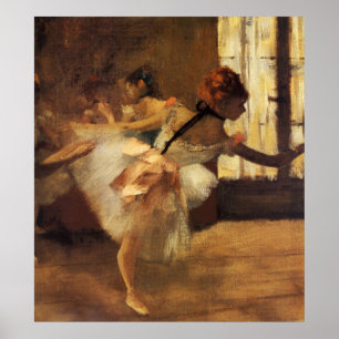 Edgar Degas La Répétition de Danse Poster