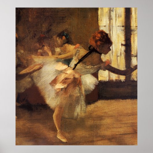 Edgar Degas La Répétition de Danse Poster (Voorkant)