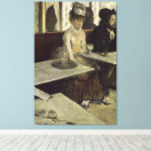 Edgar Degas L'Absinthe Canvas Afdruk (Insitu (Houten vloer))