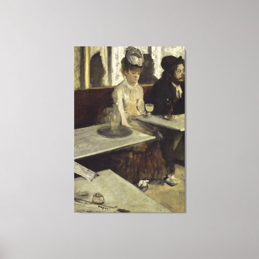 Edgar Degas L'Absinthe Canvas Afdruk (Voorkant)