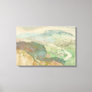 Edgar Degas - Landschap Canvas Afdruk