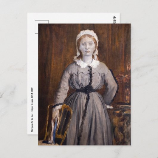 Edgar Degas - Marguerite de Gas Briefkaart (Voorkant / Achterkant)