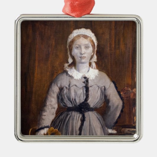 Edgar Degas - Marguerite de Gas Metalen Ornament (Voorkant)