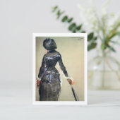 Edgar Degas | Mary Cassatt bij het Louvre Briefkaart (Staand voorkant)