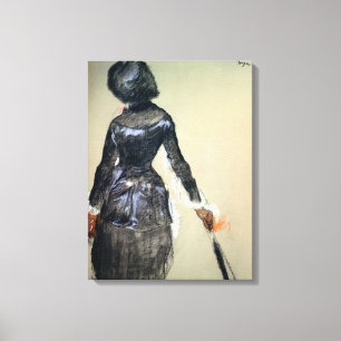 Edgar Degas   Mary Cassatt bij het Louvre Canvas Afdruk