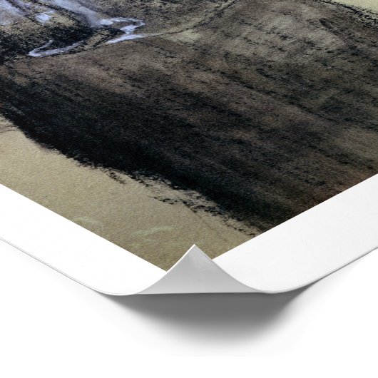 Edgar Degas | Mary Cassatt bij het Louvre Poster (Hoek)