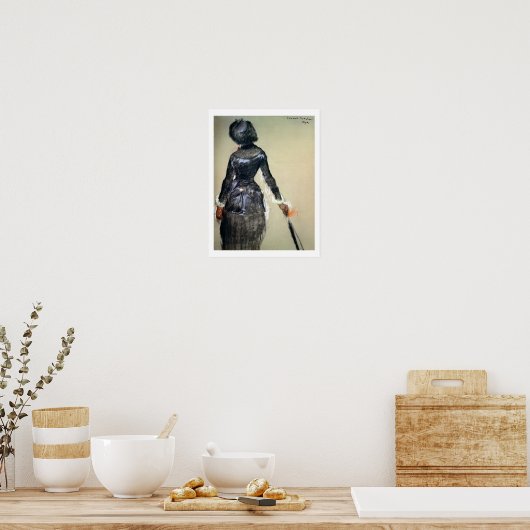 Edgar Degas | Mary Cassatt bij het Louvre Poster (Keuken)