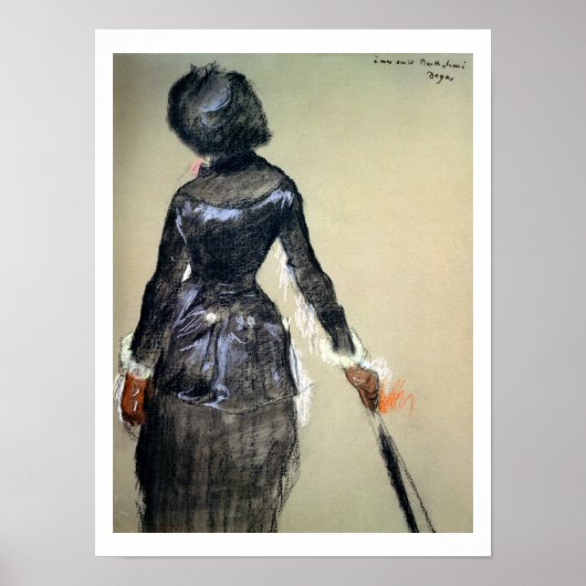 Edgar Degas | Mary Cassatt bij het Louvre Poster (Voorkant)