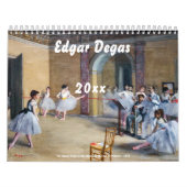 Edgar Degas Meesterwerken Selectie Kalender (Hoes)