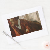 Edgar Degas - Melancholy Rechthoekige Sticker (Envelop)