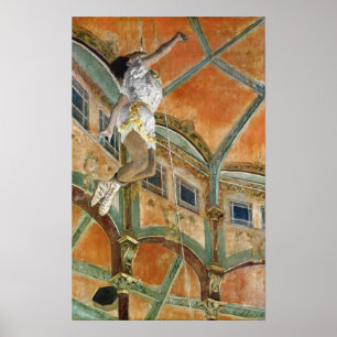Edgar Degas   Mevrouw La la bij de Cirque Fernando Poster