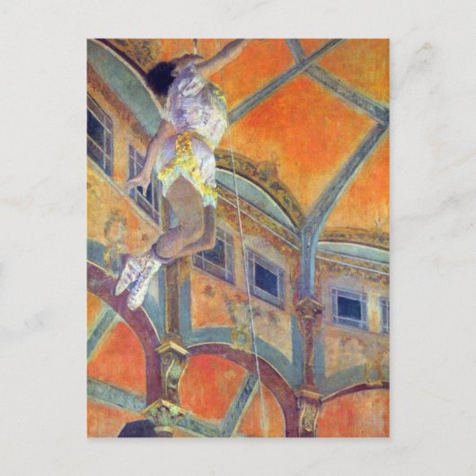 Edgar Degas - Miss Lala in Circus Fernando Briefkaart (Voorkant)