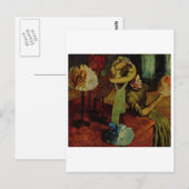 Edgar Degas - Mode Product 1885 Vrouw Pet Briefkaart (Voorkant / Achterkant)