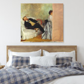 Edgar Degas | Monsieur en Madame Edouard Manet Canvas Afdruk (Insitu (Slaapkamer))