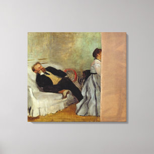 Edgar Degas Monsieur en Madame Edouard Manet Canvas Afdruk