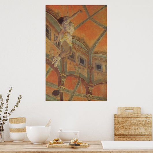 Edgar Degas - Ms Lala Circus Fernando 1879 trapeze Poster (Keuken)