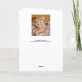 Edgar Degas - Na de Bath Kaart (Achterkant)