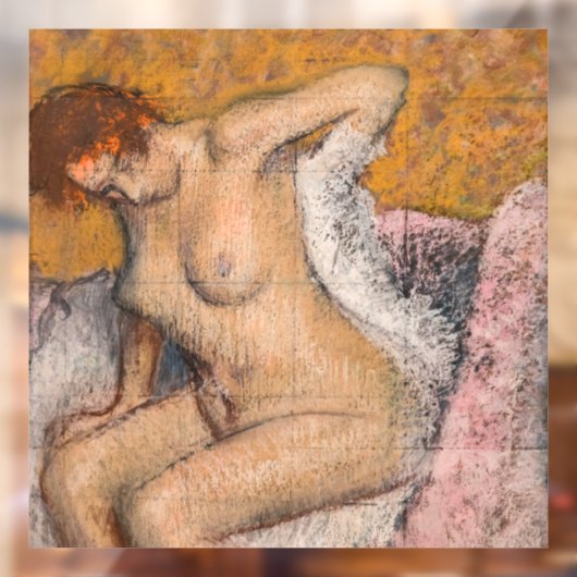 Edgar Degas - Na de Bath Raamsticker (Vel 2)